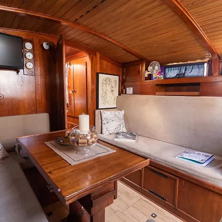 Botel Quo Vadis Yacht In Harbor