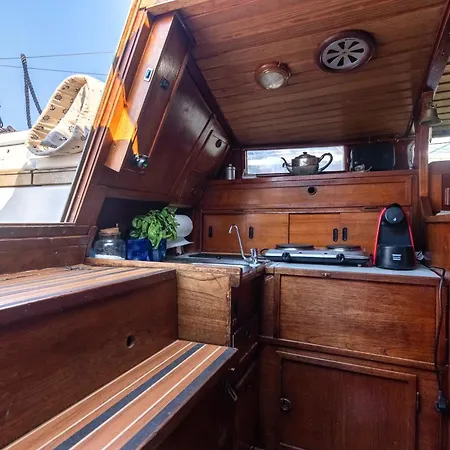 Botel Quo Vadis Yacht In Harbor