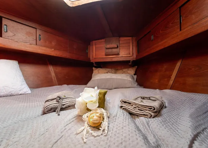 Botel Quo Vadis Yacht In Harbor